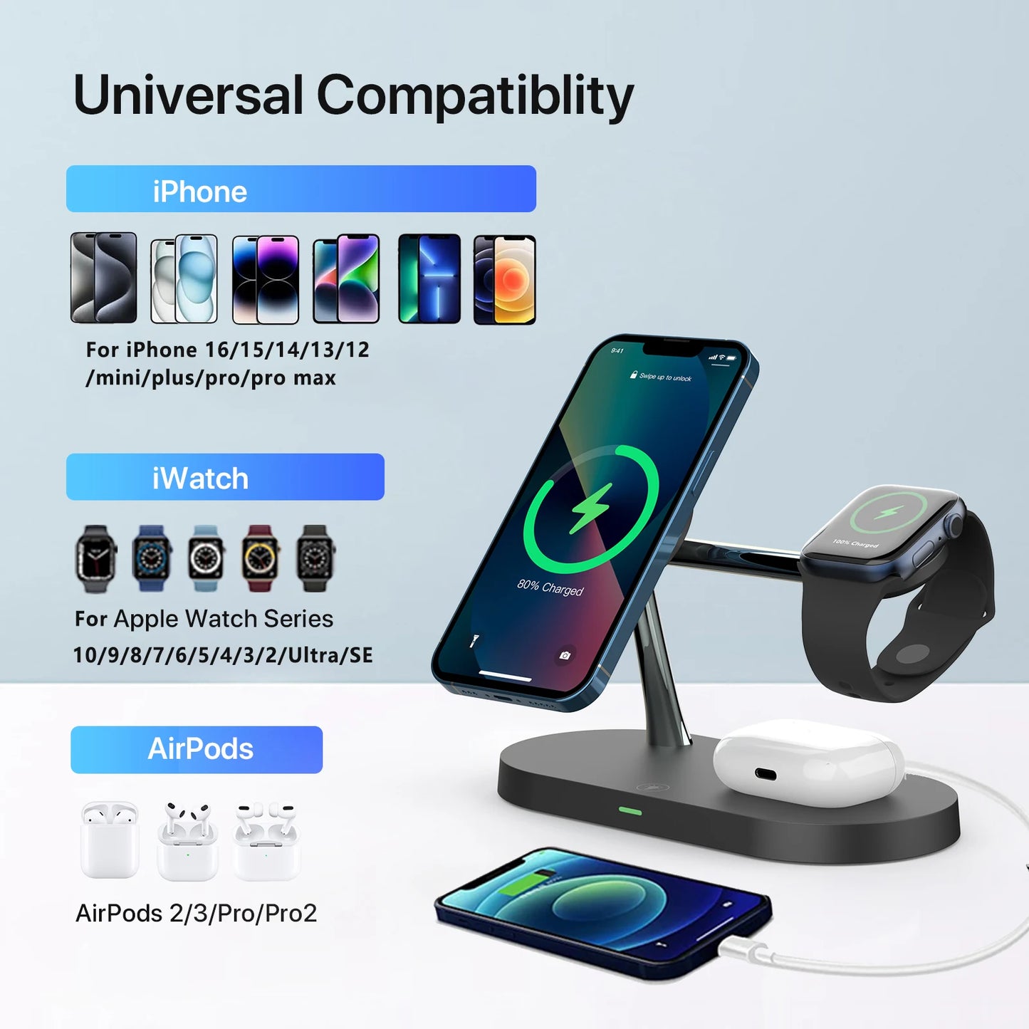 3 in 1 Wireless Charger