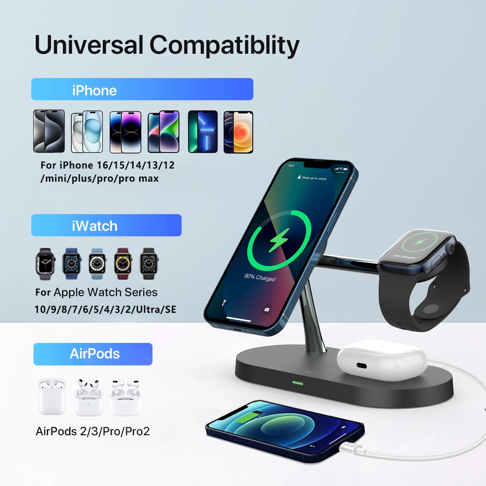 3 in 1 Wireless Charger
